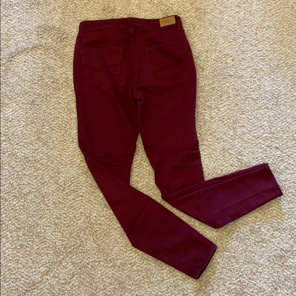 Maroon Skinny Jeans Aeropostale - Picture 1 of 4